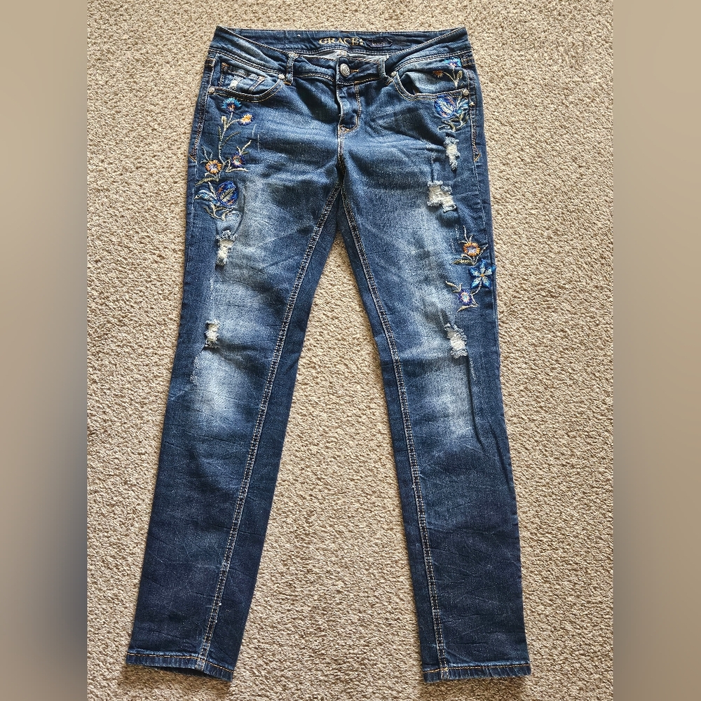 Embroidered Jeans